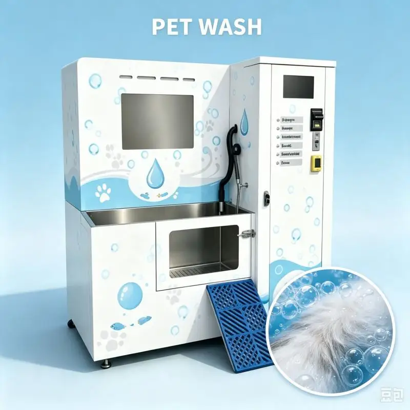Customized Dog Wash Vending Machine Smart Pet Cleaning Station Automatic Grooming Equipment Easy Operation
