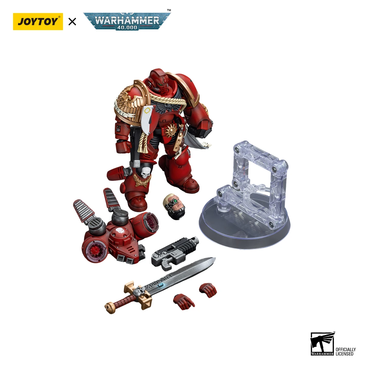 JOYTOY Warhammer40K 1/18 Action Blood Angels Captain met Jump Pack-figuren Speelgoed