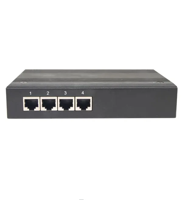 Yutai UTEK UT-6604 10/100M TCP/IP to 4-Port RS-232/485/422 Serial Device Server RJ45 460.8Kbps Metal Case 5VDC