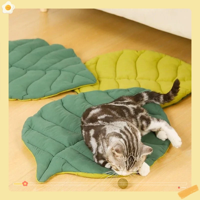 

Four Seasonal Tree Leaf Cat Mats for Sleeping, Pet Sleeping Mats, Dog Floor Mats, Bite Resistant Cat Cage Mats, Floor Mats