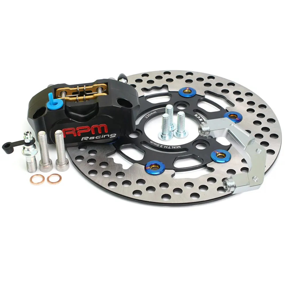 220mm Brake Disc Rotor 3 Hole Caliper Set RPM 84mm Brake Caliper Radil mounting for For Yamaha Aerox Nitro BWS 100 JOG 50 rr