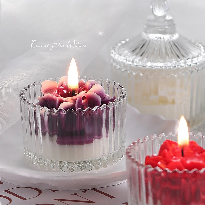 1PC Hydrangea Scented Candles Household Indoor Long-lasting Incense Gift Birthday Souvenir Bedroom Ornament Decoration