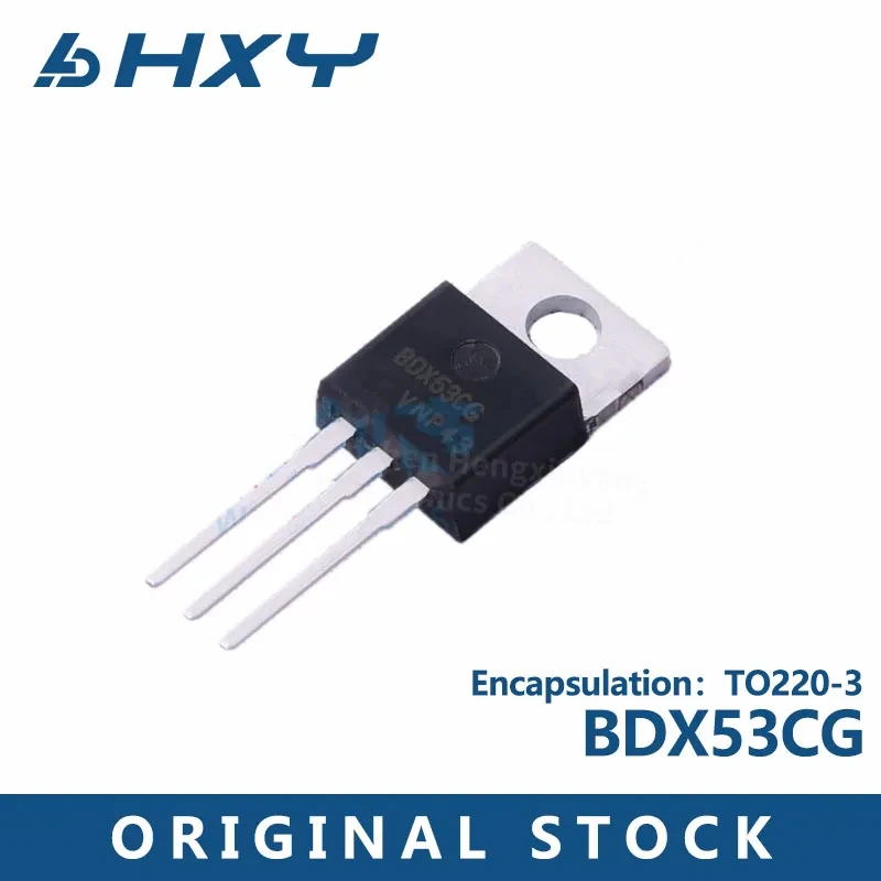 10PCS BDX53CG TO220-3 BDX53 8A 100V NPN dual transistor