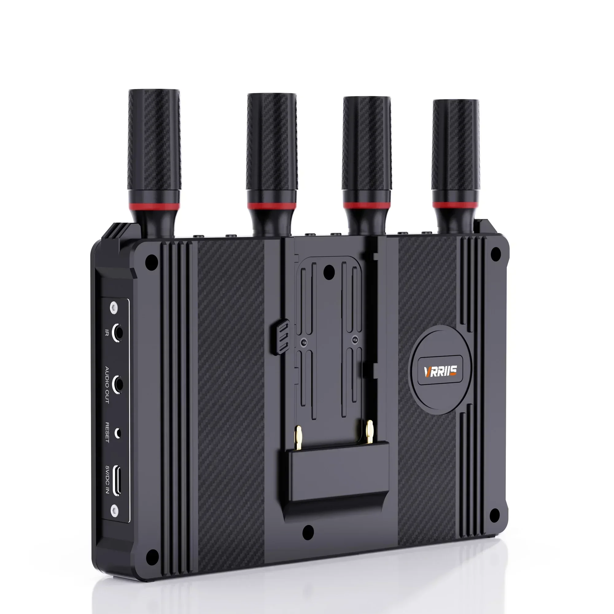 400m Wireless HDMI Extender Video Transmitter and Receiver with LCD Screen Monitor Display Support Battery Camera Live Streaming