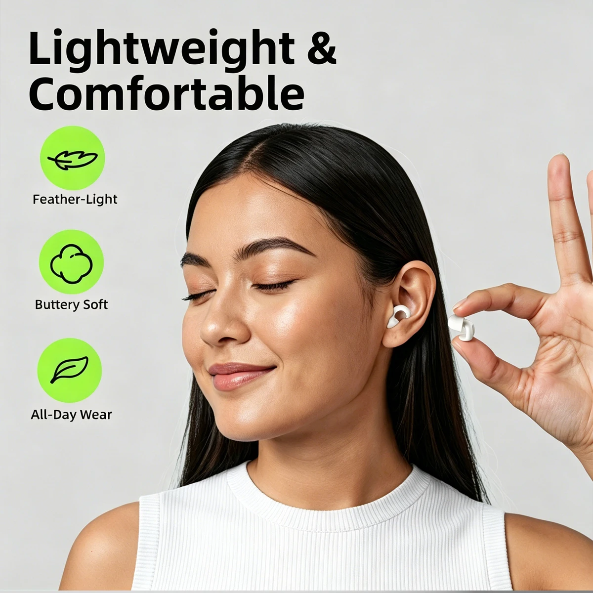 Tiefschallreduzierende Silikon-Ohrstöpsel mit Schlaufen-Design, 25-30dB Lärmreduzierung, Ohrstöpsel für Schlaf, Reisen, Studium, Anti-Schnarchen – Detail 15