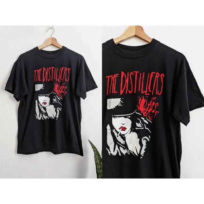 

Vtg The Distillers Band Tour Concert Cotton Black Full Size T Shirt