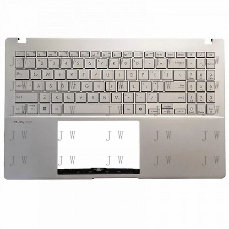 

DDJ Silver Palmrest US Backlit Keyboard for ASUS Vivobook S 15 S5507 S5507Q