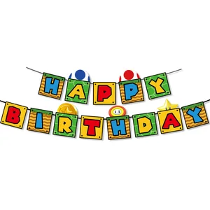 Permainan Kartun Dekorasi Ulang Tahun Super Bros Perlengkapan Dekorasi Pesta Balon Film Marios untuk Hadiah Anak-anak Perlengkapan Baby Shower 10 game super mario penjualan terbaik - №