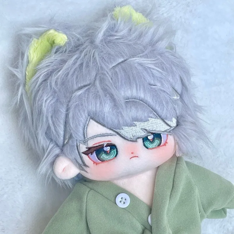 20Cm Permainan Anime Genshin Impact Kawaii Cosplay Tubuh Boneka Katun Lembut dengan Kerangka Alhaitham Model Kartun Mainan Figur Hadiah Penggemar