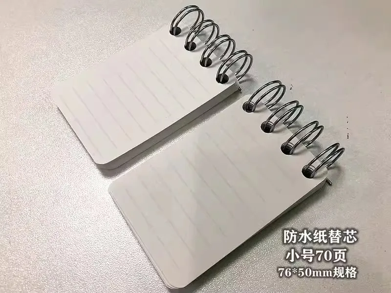 Liga de Titânio Edc Portátil Mini Bolso Notebook Recarga Papel de Pedra