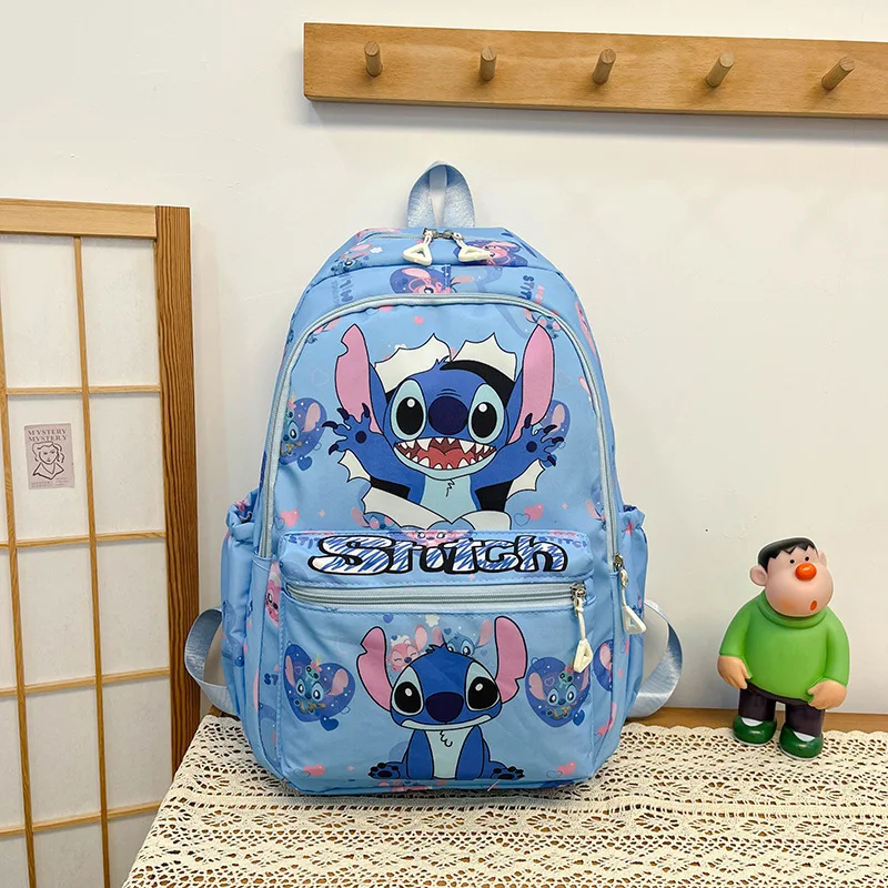 

Stitch Cute Backpack Kids Backpack Schoolbag Mickey Mouse Disney Cartoon Kindergarten Student Boys and Girls shoulder bag