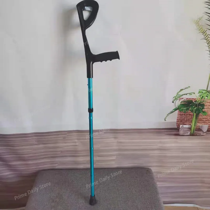 Foldable Aluminum Anti‑Slip Adjustable Walking‑Crutch, Post‑Surgery Mobility‑Support Aid for Daily Movement
