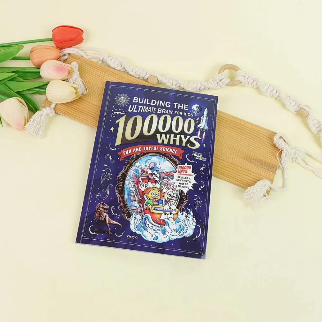 100000 Whys: Building the Ultimate Brain for Kids English Version Fun Science Cartoon Book Children's Early Education STEM Learn