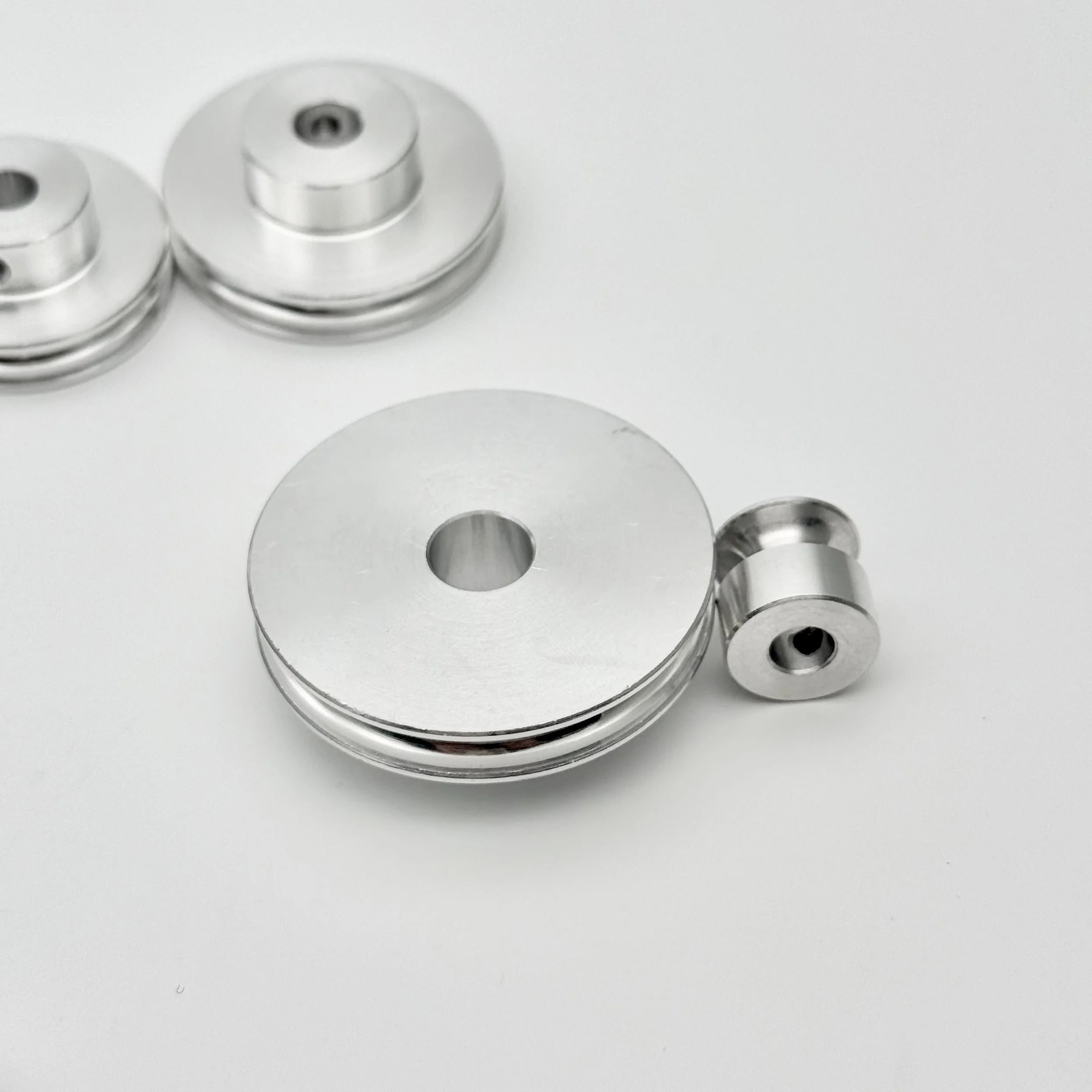 High-Precision 4MM Aluminum Alloy Pulley U-groove Metal Belt Pulley Wheel DIY Transmission System 12/16/21/26/31/36/41/46/51MM