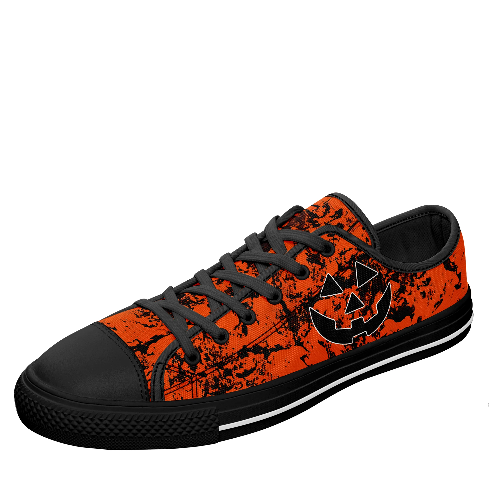 Dropshipping Print On Demand Canvas Shoes Custom Shoes Halloween Design