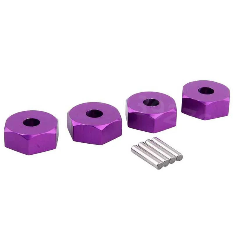 4pcs/lot HSP 102042 Wheel Hex Nut 12MM Aluminum Upgrade Parts Accessories For 1/10 Scale Models RC Car