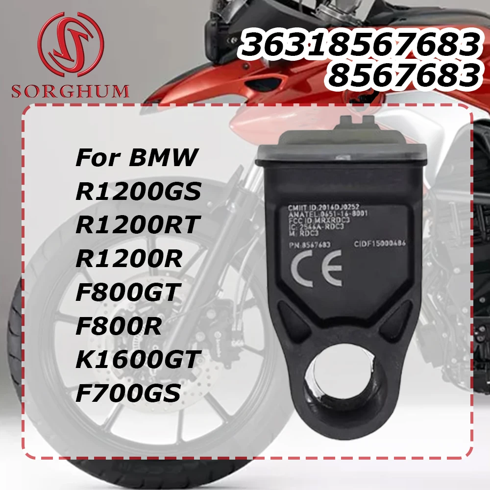 

TPMS Motorcycle Tire Pressure Sensor 8567683 For BMW R1200GS R1200RT R1200R F800GT F800R K1600GT F700GS 36318567683