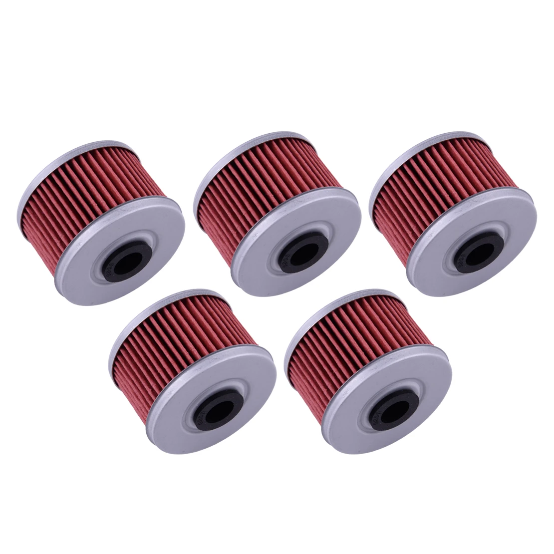 5pcs Oil Filter Fit for Honda ATC250ES TRX200D TRX250 TRX300 TRX350 TRX400 TRX420 TRX450 TRX500 FourTrax Sportrax Foreman 400