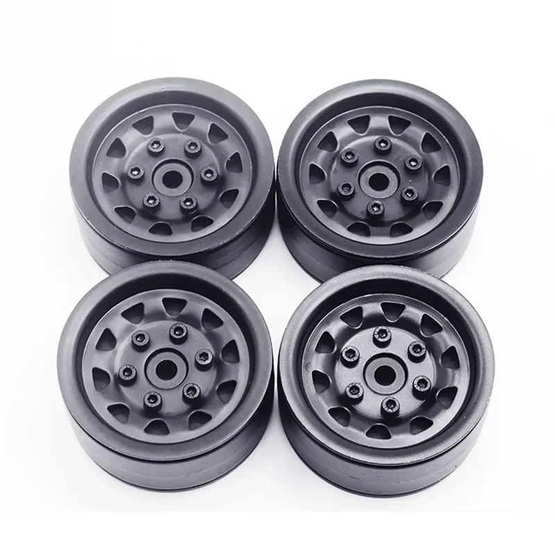 4 Stück 1,9 Zoll Aluminiumlegierungsräder für 1/10 RC Crawler Car AXIAL SCX10 RC4WD D90 TRX4 Defender Upgrade DIY Zubehör