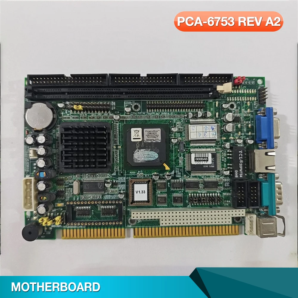 For Advantech industrial control board PCA-6753F ISA half length card PCA-6753 REV A2