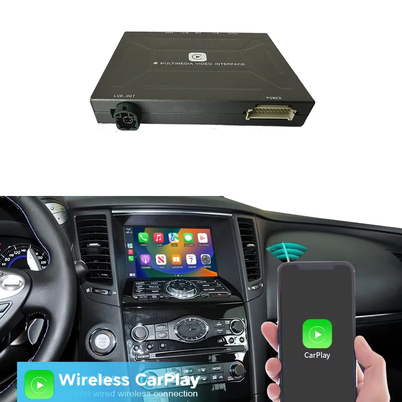 Wireless Carplay for QX60 Q70 QX70 Android Auto Carplay Module Multimedia Interface Radio Player Navigation