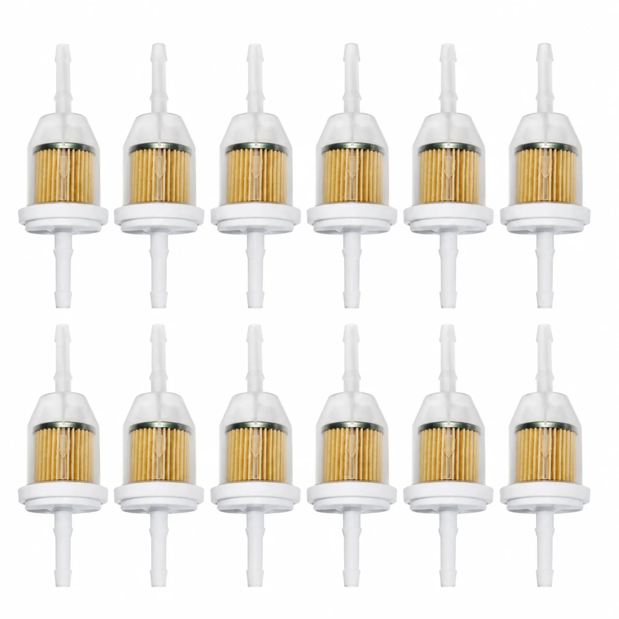 Fuel Filter Kit 12Pcs For Kohler 25 050 08-S John Deere AM116304 GY20709 Gravely 21410800 Toro 98021 71-5960 & 25 050 03-S Parts
