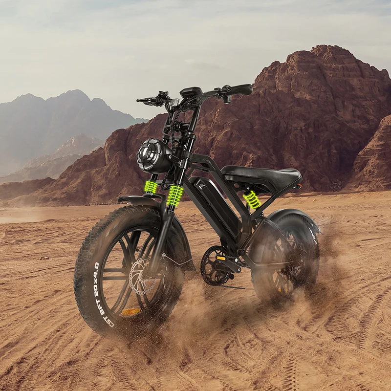 1000W Fat Bike Professional Delivery Electric Fat Bike V8 EU Warehouse 20x4.0 Electric Fat Tire Mountain Electric Bike