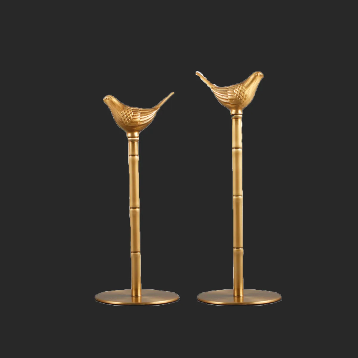 Retro bamboo bird paper towel holder Nordic light luxury entrance brass kitchen roll paper storage desktop crafts ornaments