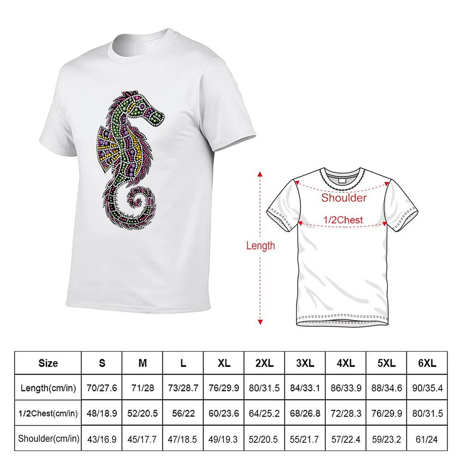 Seahorse T-Shirt Ultra Soft Breathable Tee Top