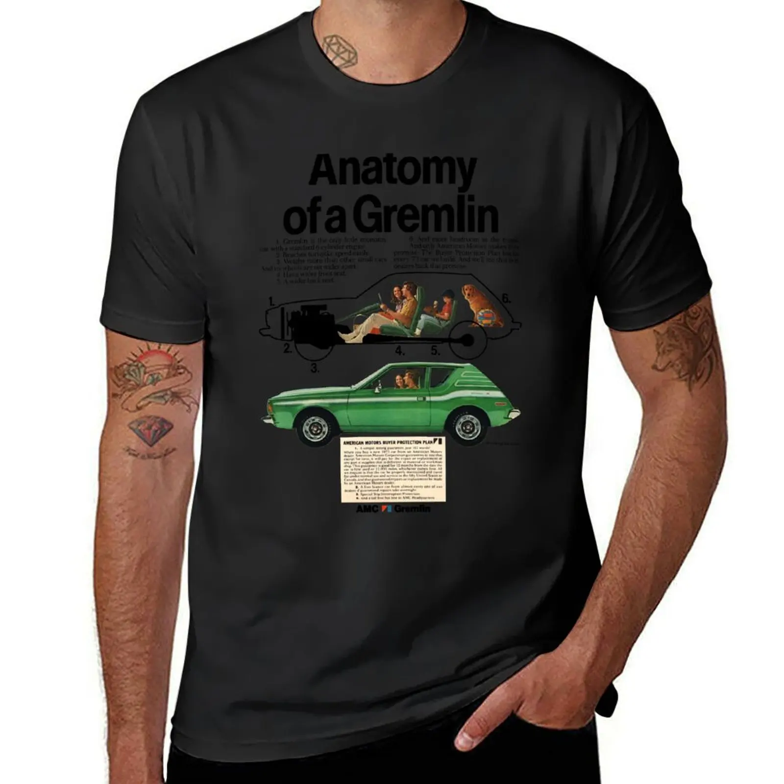 

AMC GREMLIN T-Shirt plus size tops aesthetic clothes blacks shirts graphic tee men