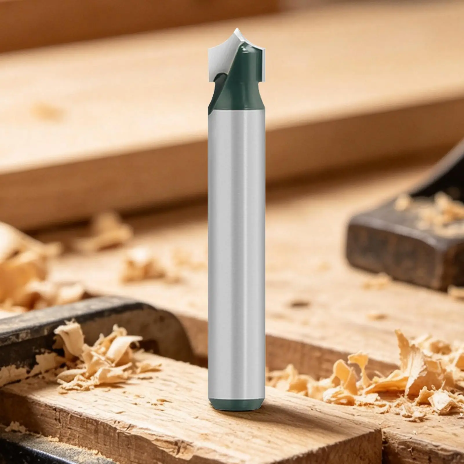 Chamfer Bit For Wood 1/4 Shank Woodworking Edge Tool Pointed Tip Engraving Router Bit For DIY Craft Laminated Board Furniture