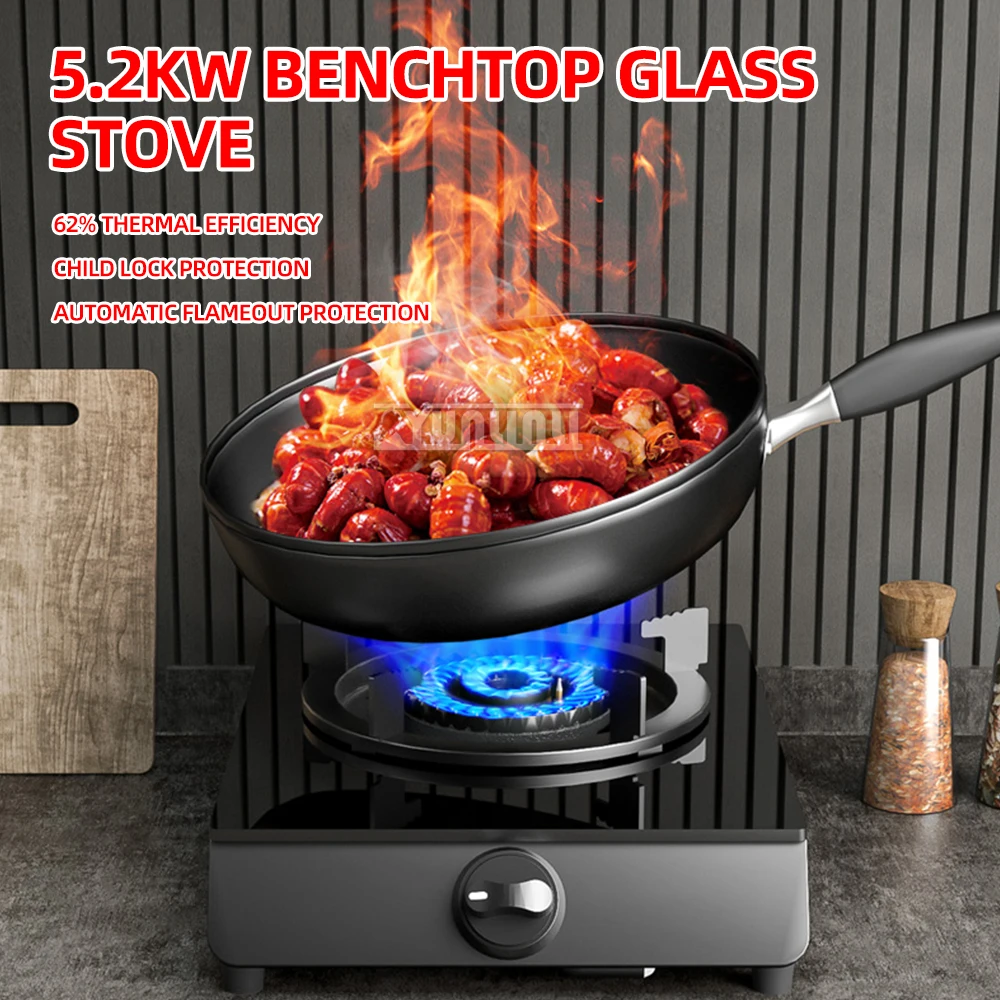 

Portable Single Burner Gas Stove for Kitchen Household Single Natural Gas Liquefied Gas Cooker