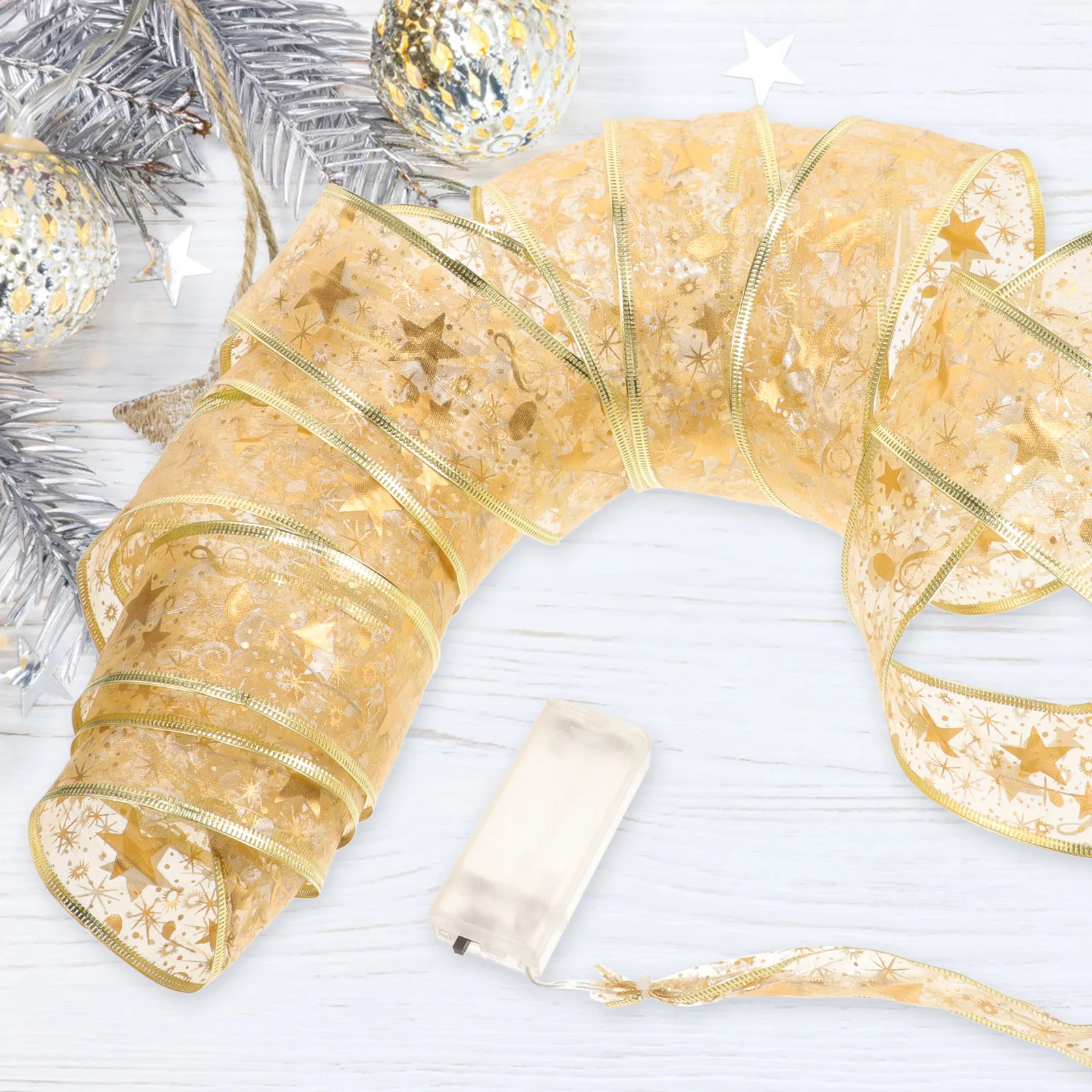 

Christmas Ribbon LED String Light 5m Flexible Decorative Xmas Tree Fairy Party Festival Light Christmas Party Decor