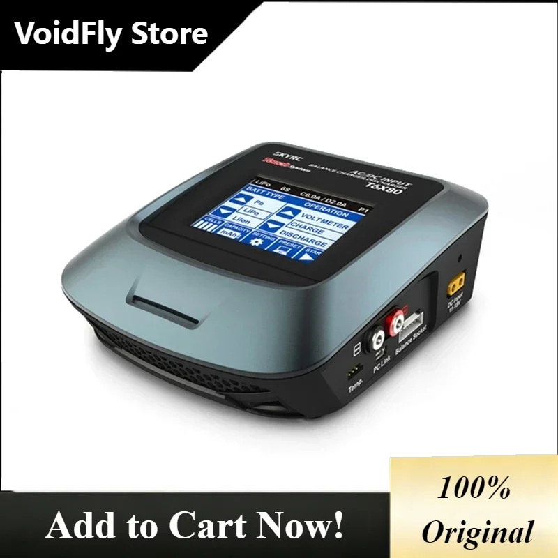 VoidFly SKYRC T6X80 80W 8A AC/DC LCD Touch Screen Battery Charger Balance FPV Charger For FPV Racing Drone RC Quadcopter RC Part