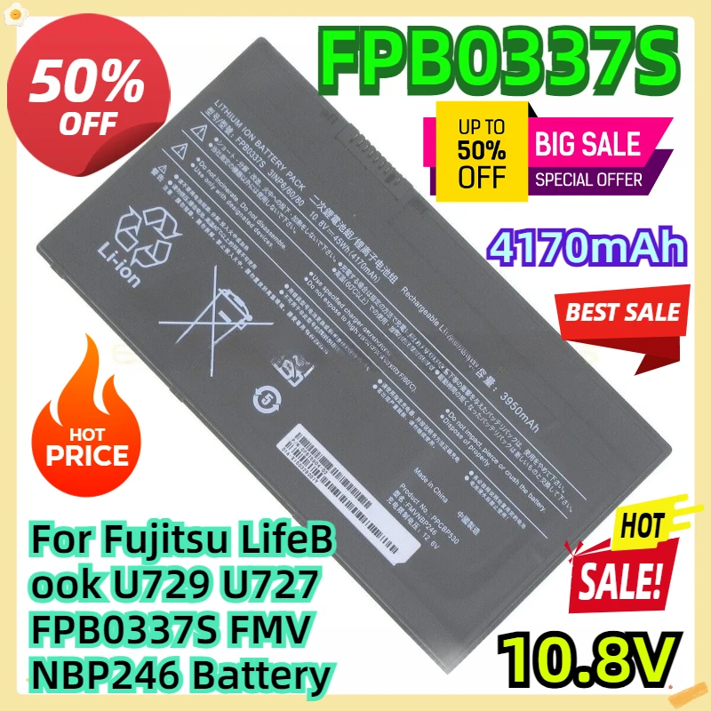 For Fujitsu LifeBook U729 U727 FPB0337S FMVNBP246 Battery