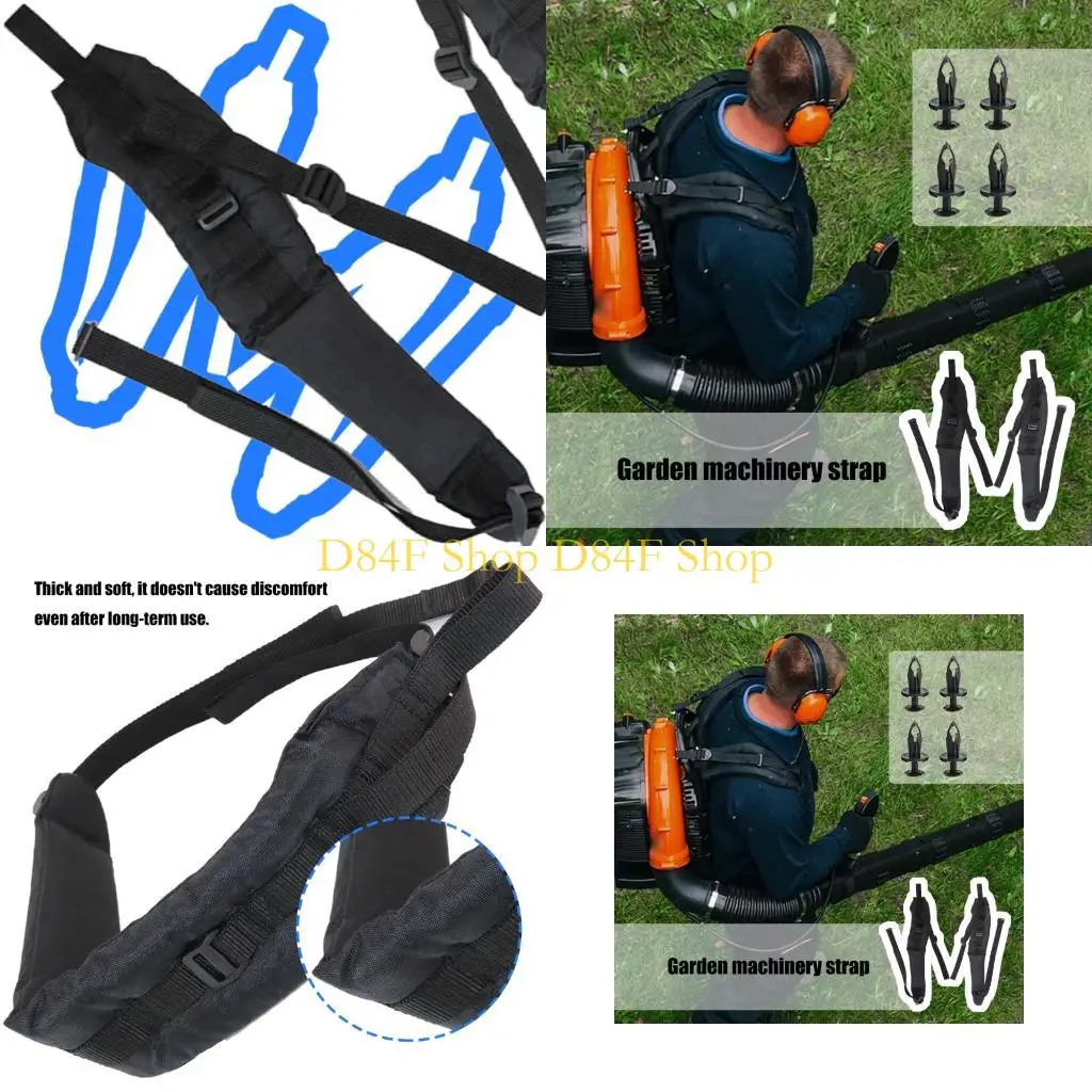 

D84F Heavy Duty Shoulder Straps Replacement Set For Lawn Equipment Backpack Blower