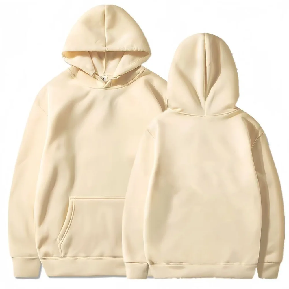 Unisex Fleece Lined Hooded Sweatshirt Oversized Fit for Jogging Travel Trendy Teens Street Style