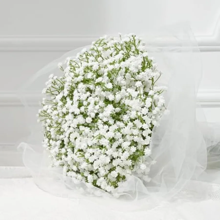 

Babys Breath Artificial Flowers, Long Stem Baby Breath Flowers Artificial Bulk, Real Touch Fake Babys Breath Gypsophila for Wed