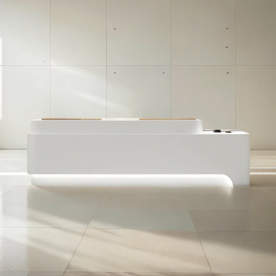 

Reception Desk Modern Entrances Tables Counter Table Lectern Simple Reseption Front Clothes Shop Bureau Beauty Center Long Help