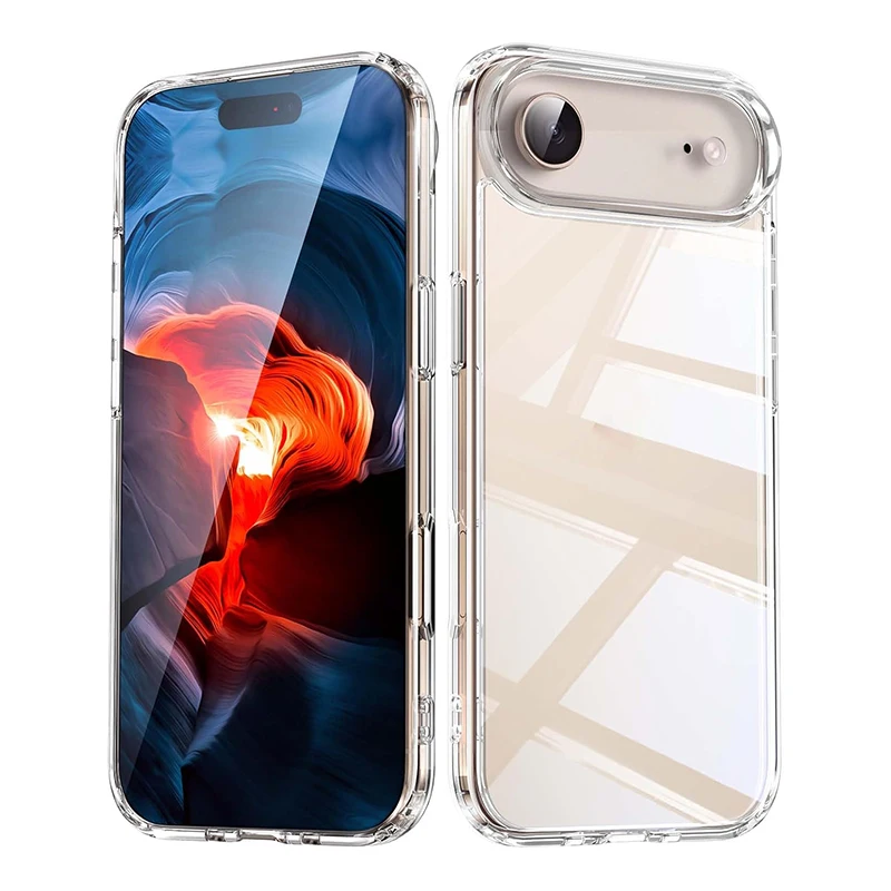 

Противоударный прозрачный чехол из акрила военного класса для iPhone 17 Air, 17 Pro Max, 16 Pro Max, 16E