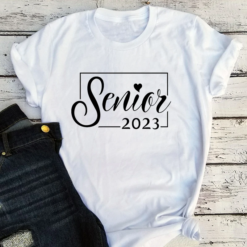 Senior 2023 Tops Senior Year 2023 Shirts Aesthetic Senior Class 2023 Women Tshirt Class of 2023 T-shirts Vintage