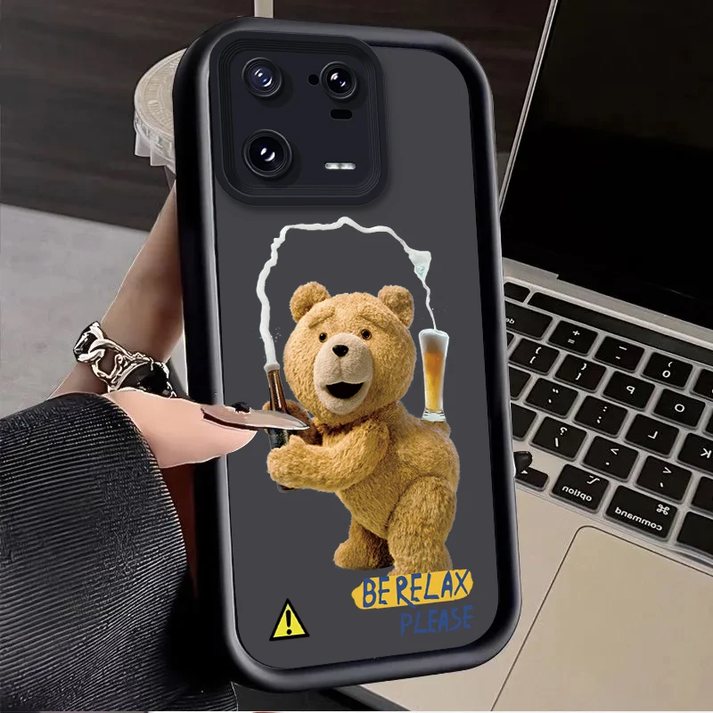 Teddy Bear Case for Xiaomi Redmi Note 13 12 Pro Plus 4G 5G 13C 12C Turbo 11 11S 10 10S 9 10A 10C 9C A2 A1 Soft Silicone Cover