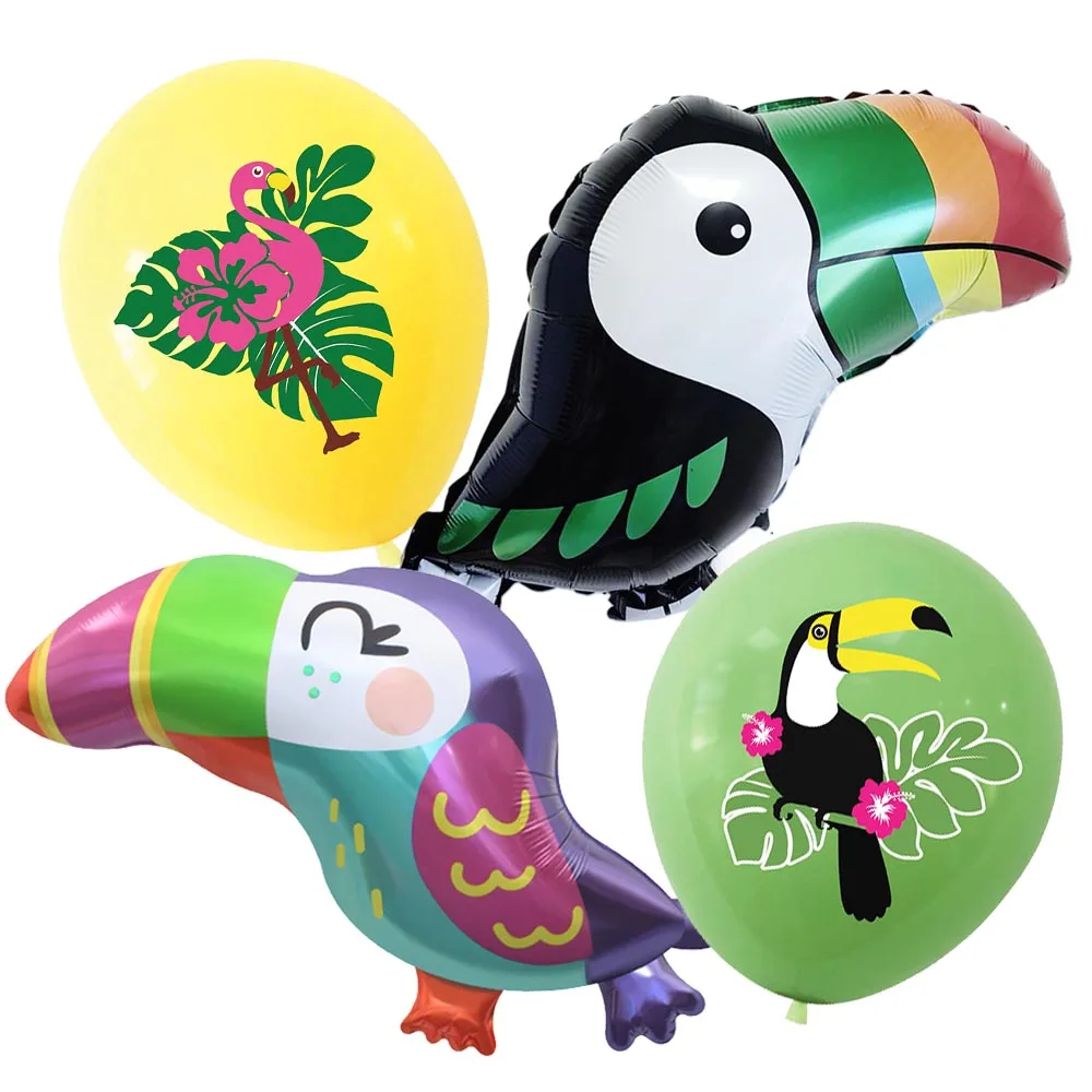 Hawaii Thema Party Dekor Liefert Tukan Flamingo Folienballons Kinder Geburtstag Party Dekoration Lieferungen Kinder Geschenke