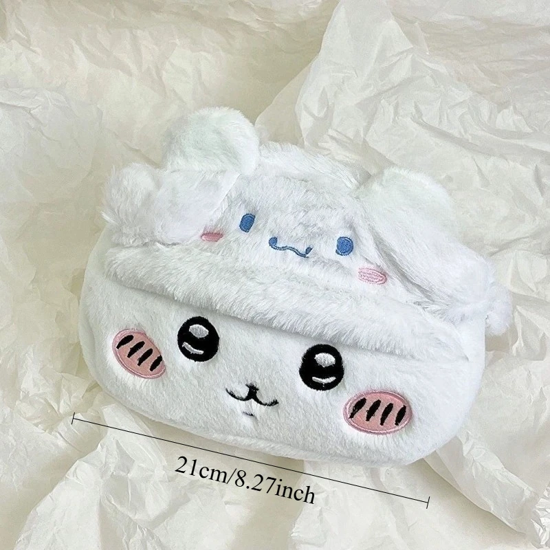 Chiikawa ตุ๊กตาดินสอกระเป๋า Kawaii การ์ตูน Usagi เปลี่ยนเป็นอะนิเมะ My Melody สไตล์กระเป๋าเครื่องเขียนนักเรียนกล่องของขวัญ