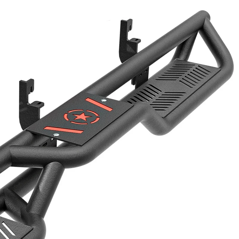 

High Quality Bolt On Side Step Rails Fit 2015-2025 Crew Cab 4 Full Doors