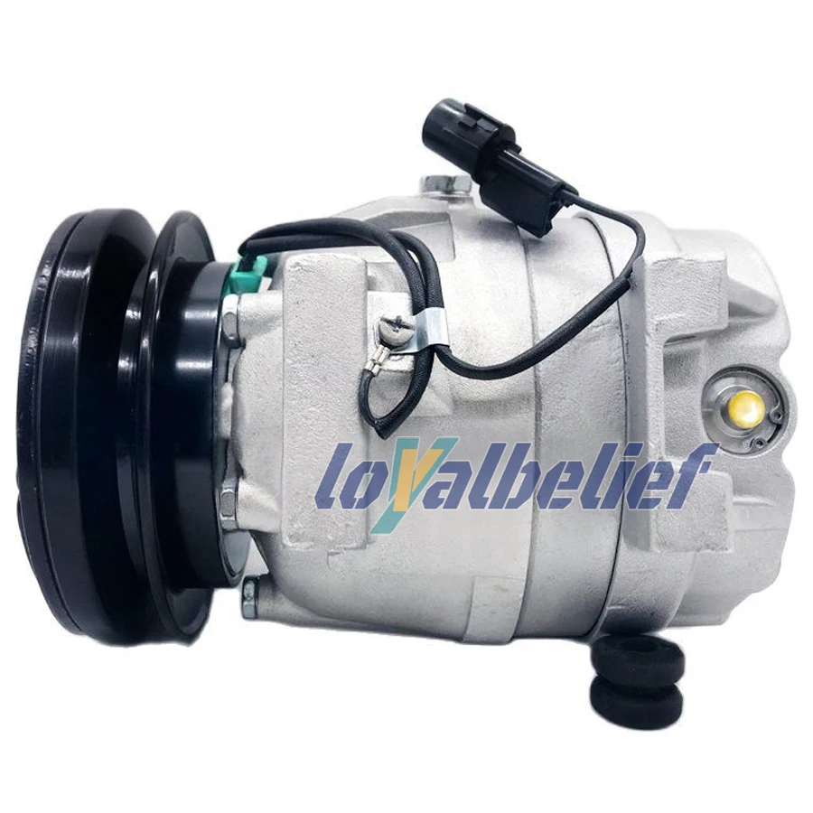 AC Compressor For Hyundai Wheel Loader HL740-9 Excavator R250LC-7A Case 11Q6-90040 11Q690040 11Q6-90041 11Q690041 FA01DS100235CM