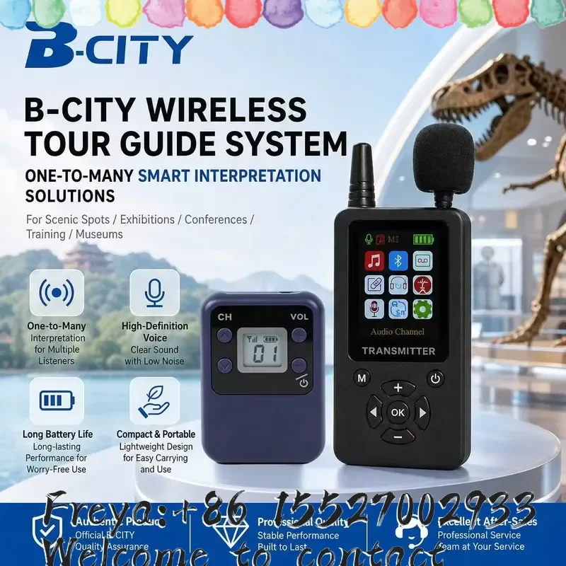 Wireless Tour Guide System Whisper Tour Guide System for Group Visits And Study Tours Clear Sound Quality and Long Battery