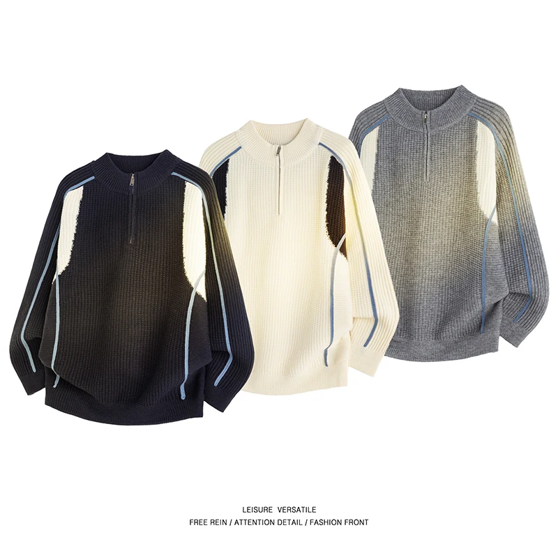 

Fashionable and Trendy Jacket Loose Street Couple Jacket High-end Red Baseball Jacket Mens Spring and Autumn New Style Patchwork