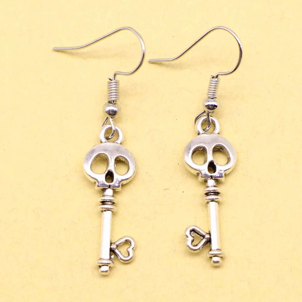 1 Pair 10x26mm Keys Earrings Trendy Gift For Wedding