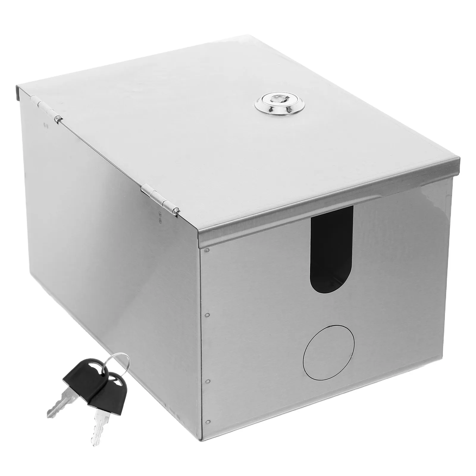 Outdoor Waterproof Socket Box Stainless Steel Lockable Weatherproof Electrical Enclosure Junction Case for External Power